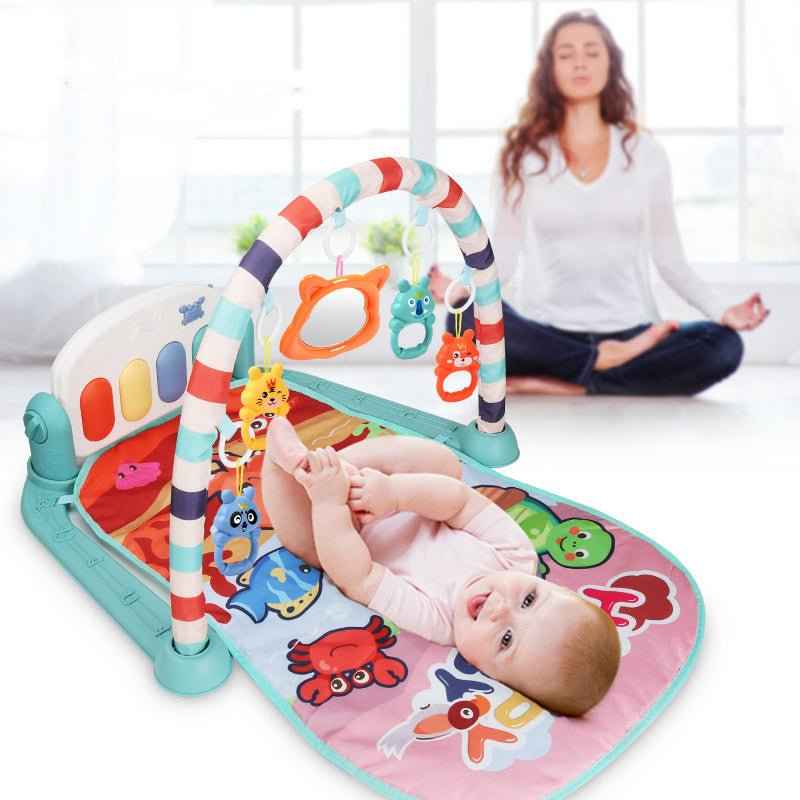 Baby Piano Gym with Kick & Play Fitness Rack