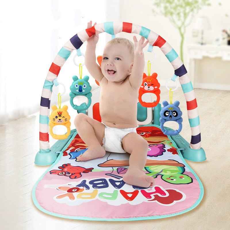 Baby Piano Gym with Kick & Play Fitness Rack