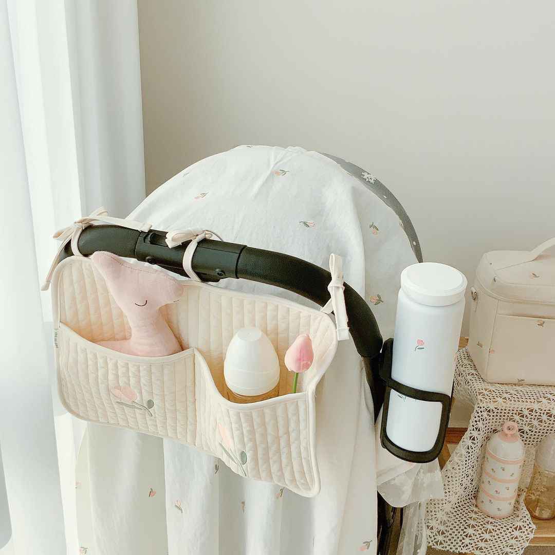 Korean Style Crib & Stroller Hanging Storage Bag
