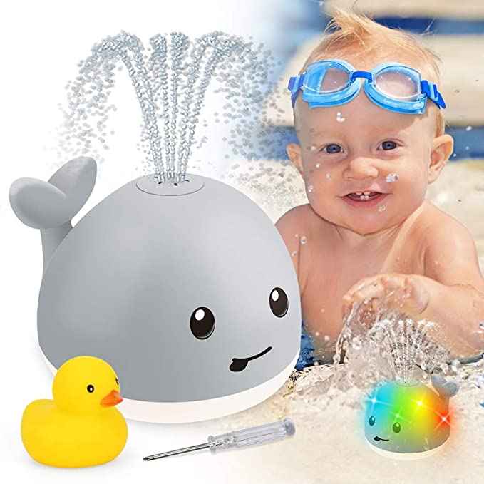 Whale Spray Bath Toy with LED Light & Music