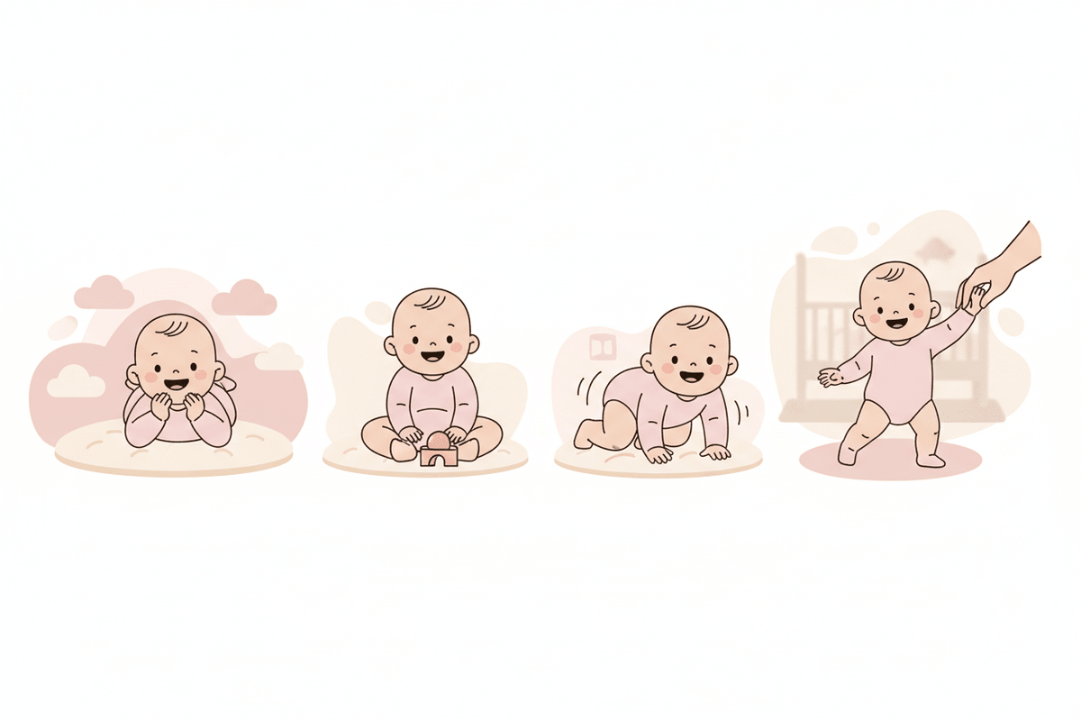 Baby Development Milestones: Month-by-Month Guide from Birth to 12 Months - The Happy Baby Store