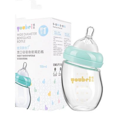 Borosilicate glass baby bottle