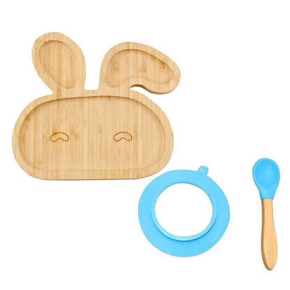 Bamboo Bowl &amp; Spoon Feeding Set for Toddlers