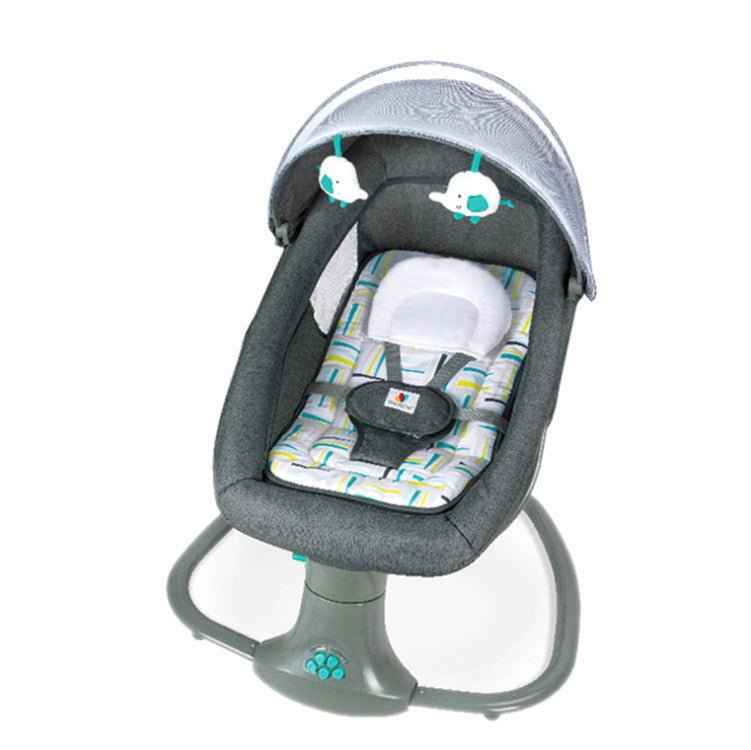 Multifunctional baby chair ideal for feeding and rocking with stable base constructi