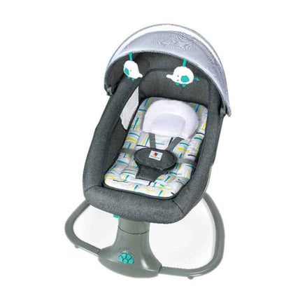 Multifunctional baby chair ideal for feeding and rocking with stable base constructi