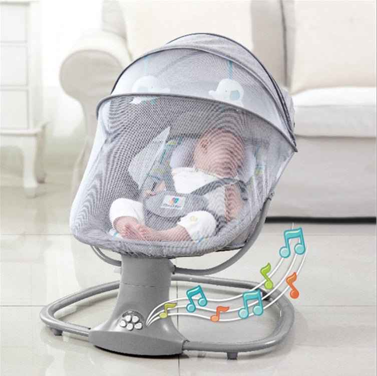Baby recliner bassinet perfect for nursery with elegant design and safety feat